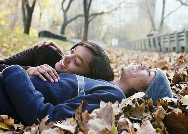 couple relaxes after a full day of fall inspired date ideas