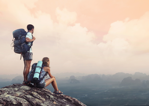 hiking, couple, nature, climbing MeetMindful | A Fuller Life Together